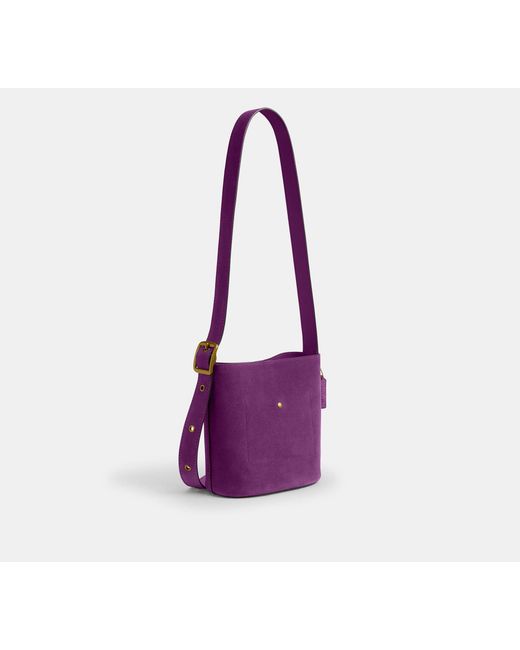 COACH Black Bleecker Bucket Bag 21