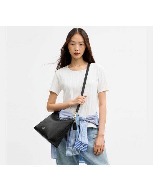 Borsa A Spalla Laurel di COACH in Black