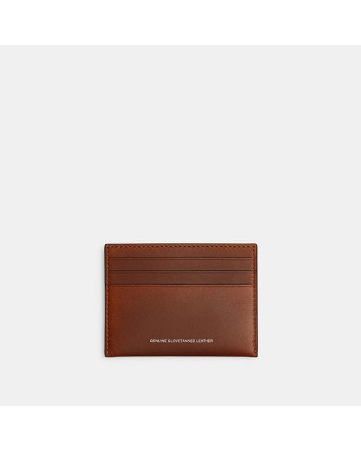 COACH Brown Card Case for men