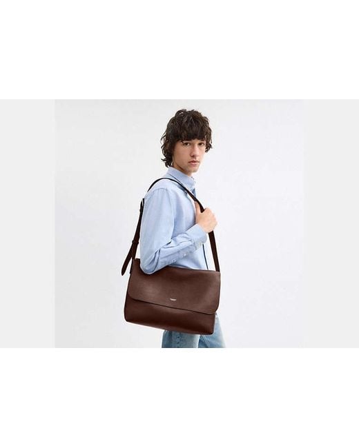 COACH Black Ludlow Messenger Bag for men