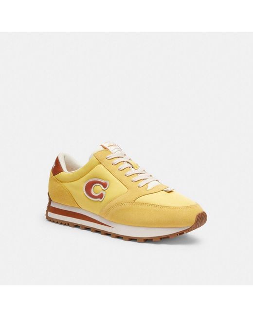 COACH Yellow Runner Sneaker for men