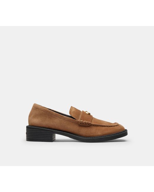 COACH Black Penny Loafer