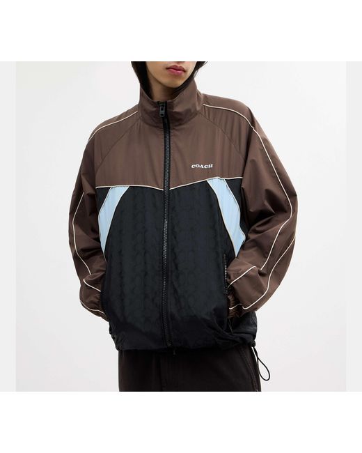 COACH Black Track Jacket for men