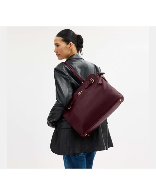 COACH Red Easton Tote Bag