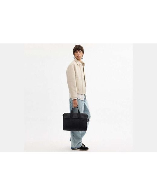 COACH Black Sullivan Portfolio Brief for men