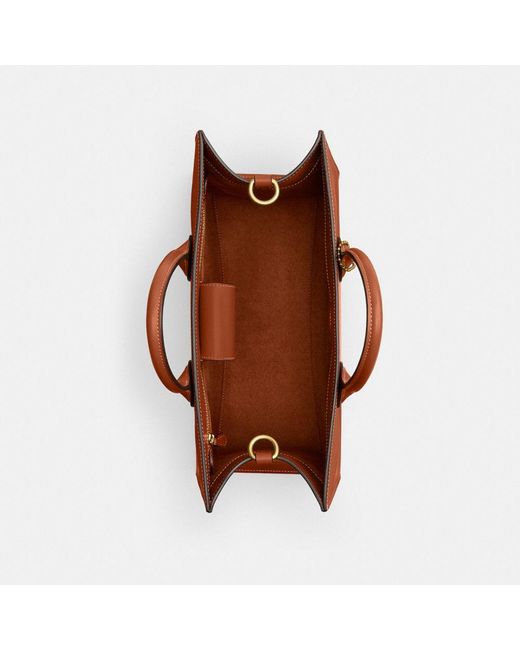 COACH Ace Tote 35 in Brown Lyst