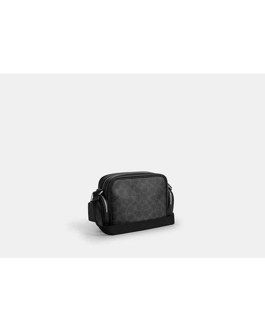 COACH Black Fletcher Crossbody Bag for men