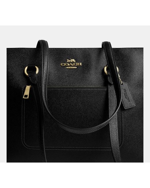 COACH Black Station Tote Bag