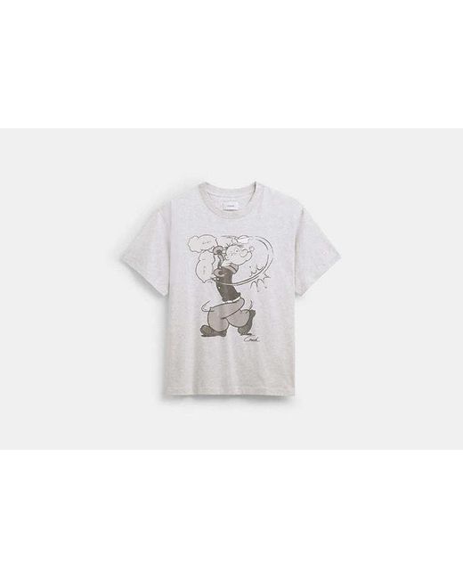 COACH Coach X Popeye T-Shirt in Black | Lyst UK
