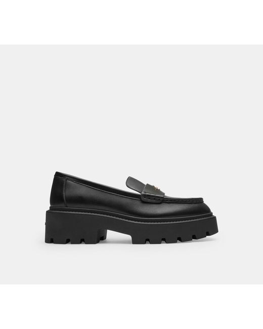 COACH Black Lucy Loafer