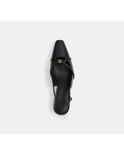COACH Black Rowyn Slingback