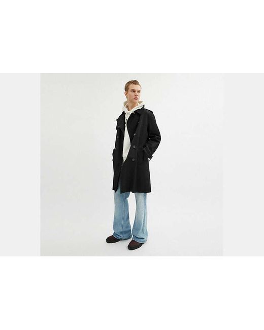 Trench Clásico En, Talla Grande COACH de hombre de color Black
