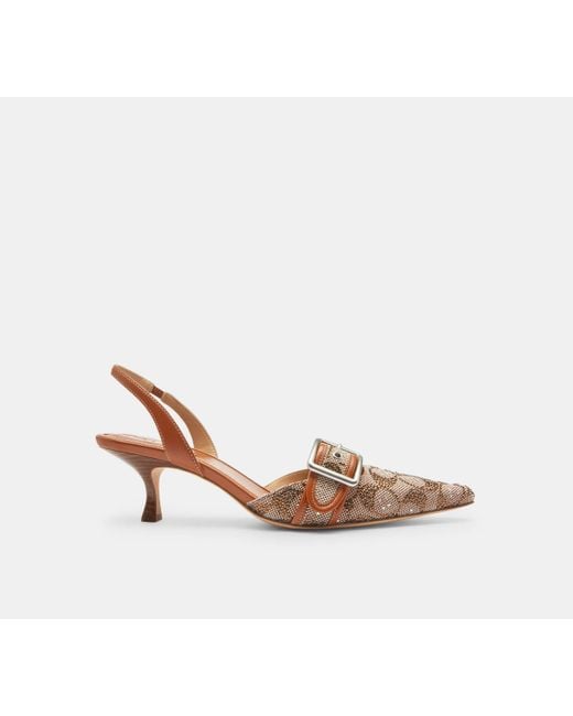 COACH Black Margot Slingback