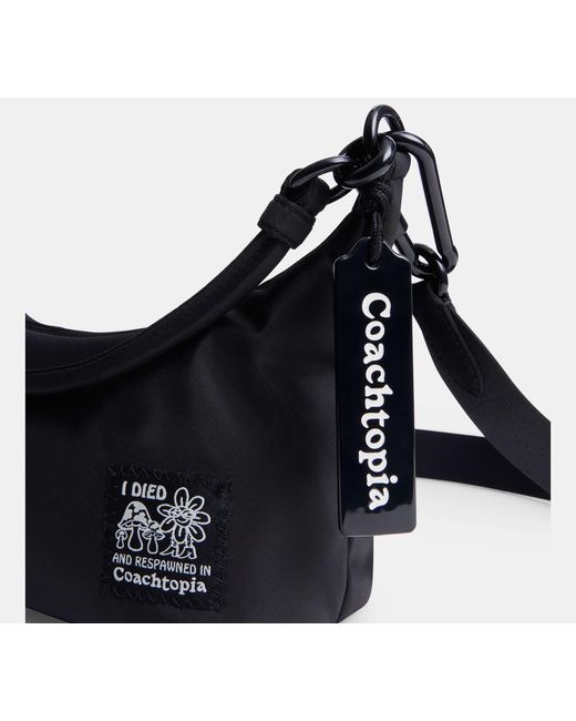 COACH Black Topia Loop Shoulder Bag