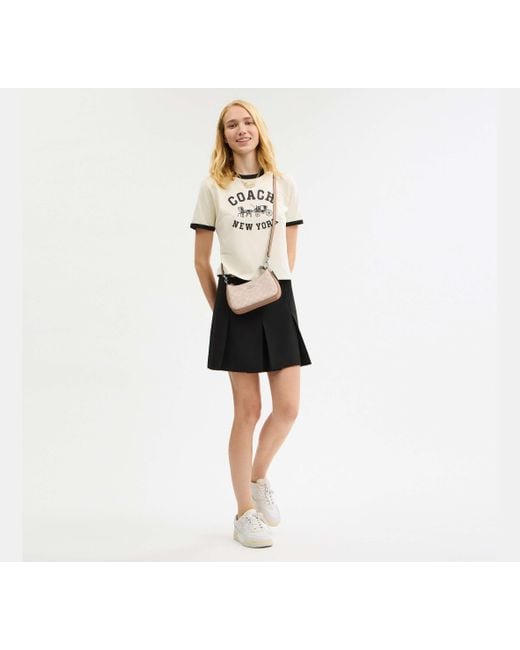 COACH Black Teri Mini-Umhängetasche Aus Signature-Canvas