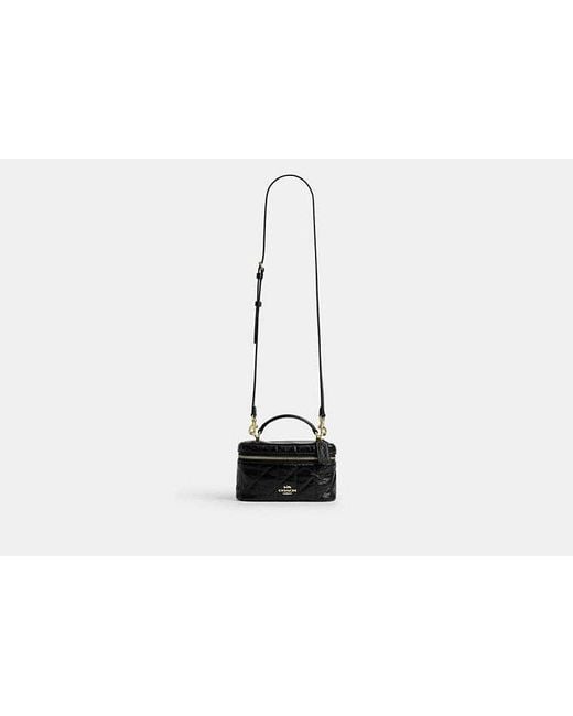 COACH Black Rainer Crossbody Bag 18 With Quilting