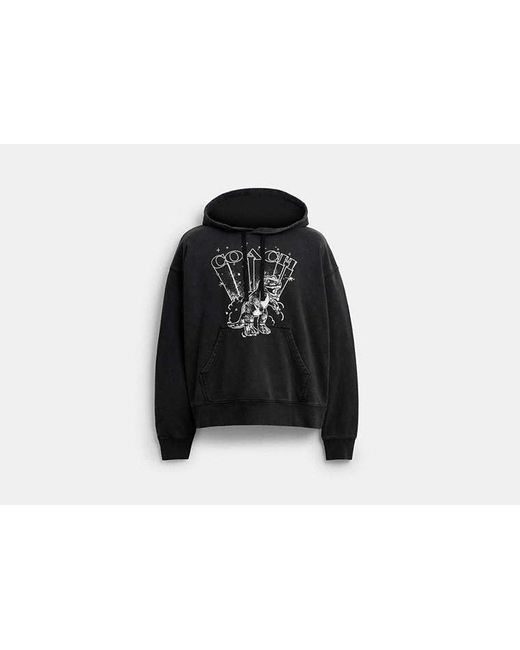 COACH Black T-Rex Hoodie for men