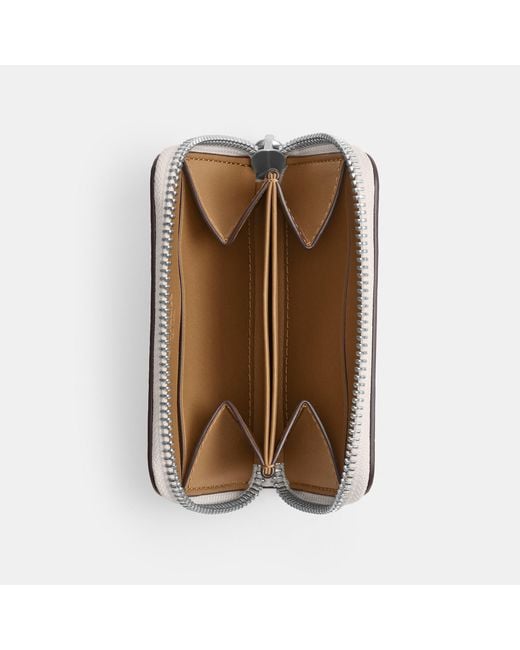 COACH Natural Small Zip Around Card Case for men