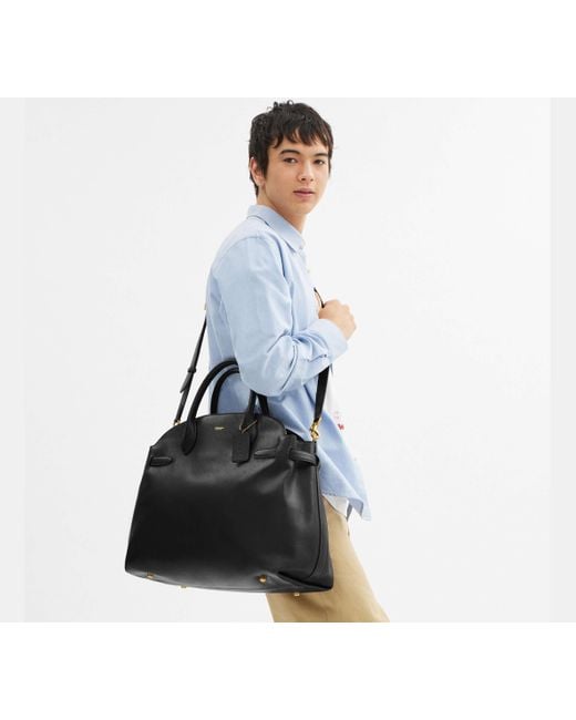 COACH Black Soft Empire Carryall Bag 48