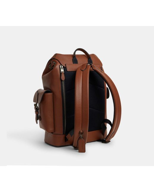COACH Brown Hudson Backpack for men