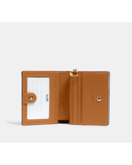 COACH White Snap Wallet