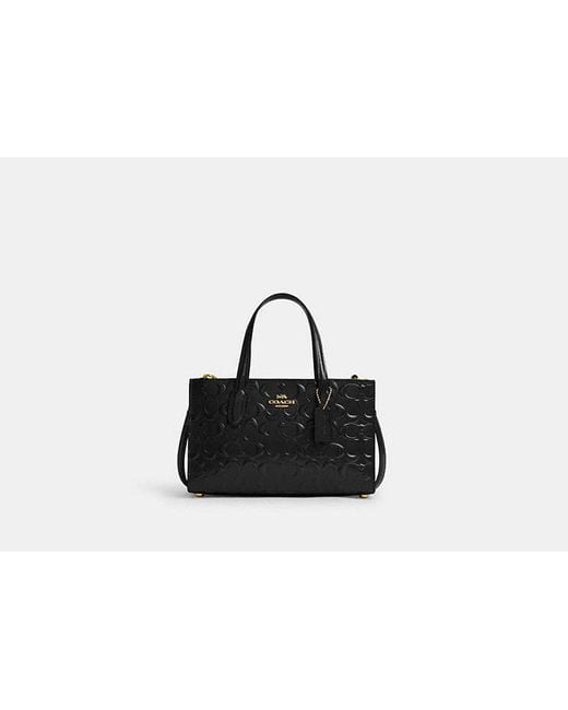 COACH Black Nina Small Tote Bag