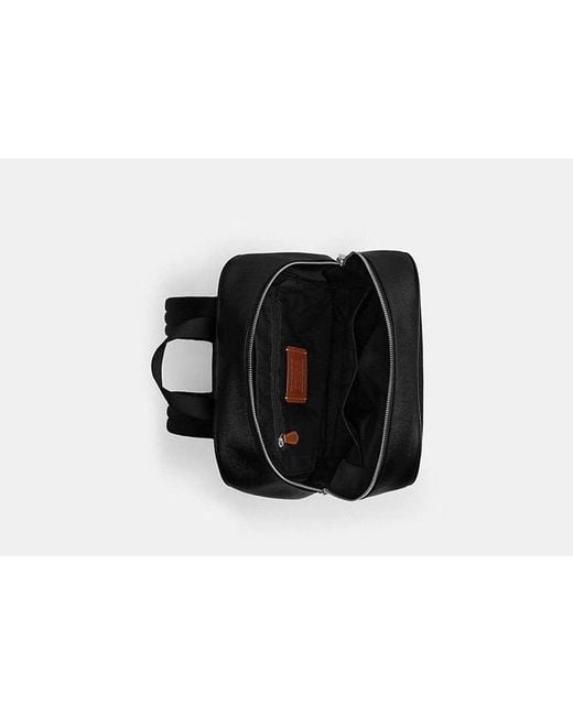 COACH Black Aiden Backpack for men