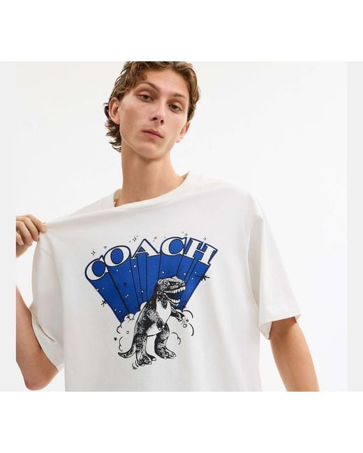 COACH Black T-Rex Relaxed T-Shirt for men