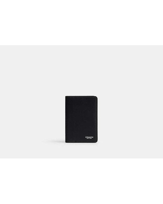 Portafoglio-Porta Carte Di Credito di COACH in Black da Uomo