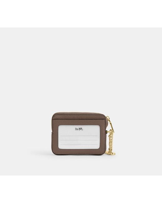 COACH Black Zip Card Case