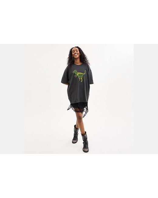 COACH Black Rexy Relaxed Fit T-Shirt