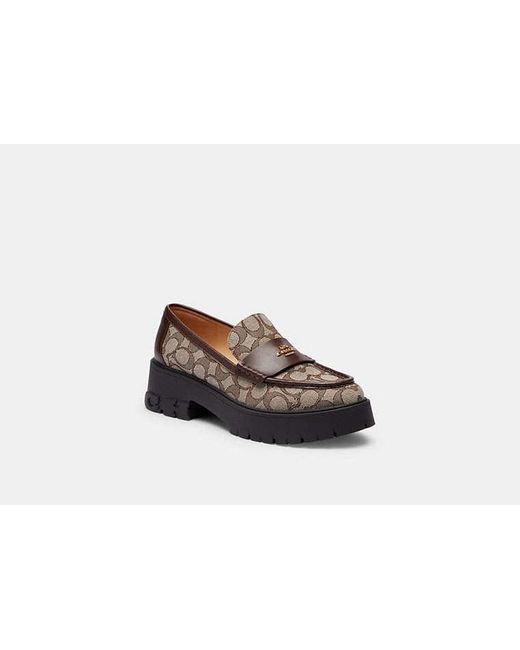 COACH Black Ruthie Loafer