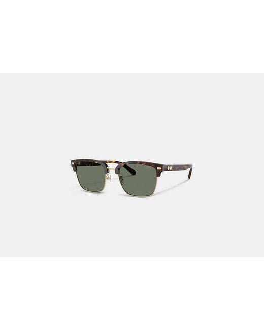 COACH Black Rivet Retro Sunglasses for men
