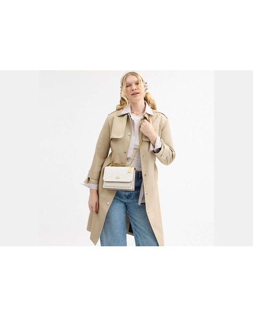 COACH Black Klare Crossbody Bag In Signature Canvas