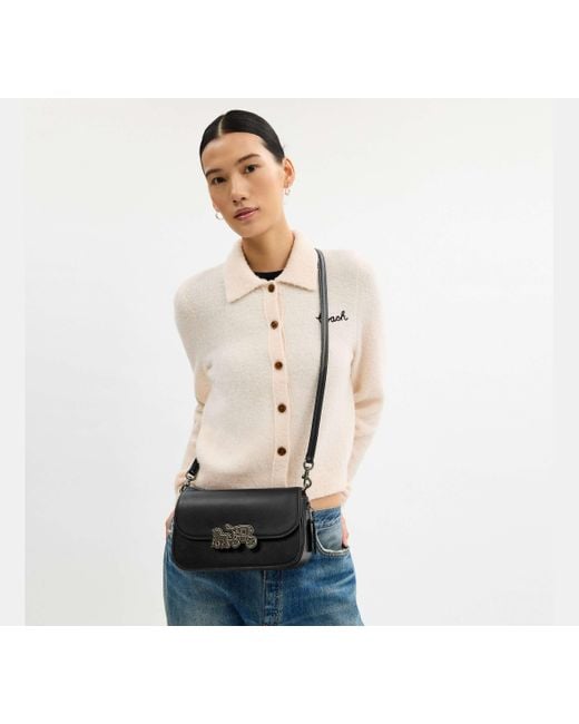 Borsa A Tracolla Harper di COACH in Black