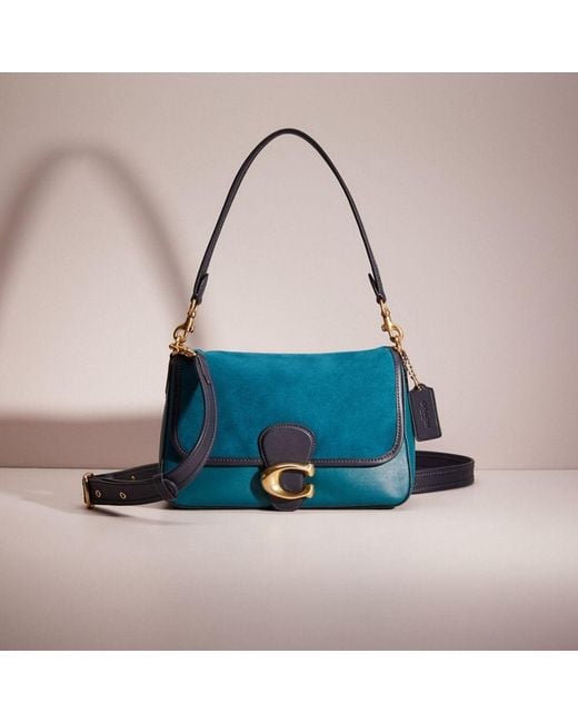 COACH Restored Soft Tabby Shoulder Bag in Blue | Lyst