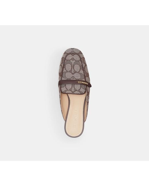 COACH Black Backless Loafer