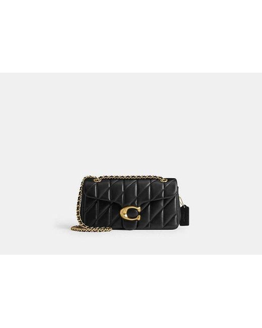COACH Black Tabby Schultertasche 26 Mit Bauschiger Steppung