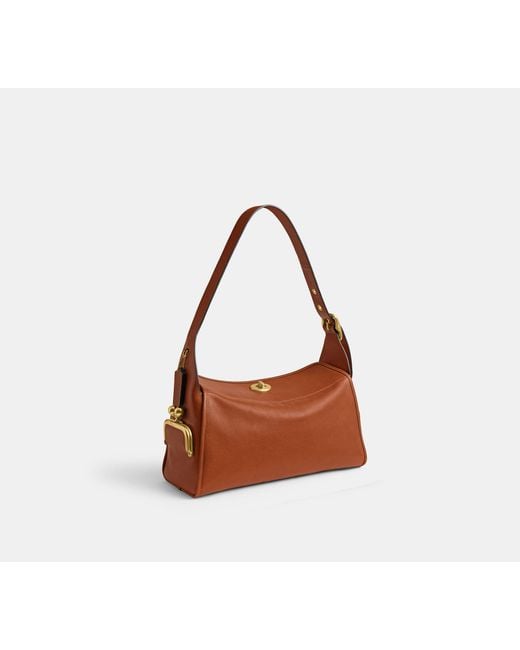 COACH Black Turnlock Haversack Bag