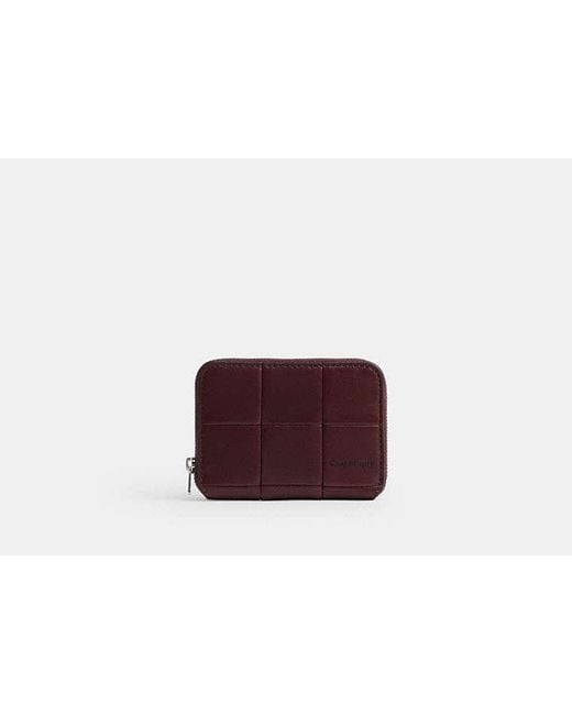 COACH Red Alter/Ego Zip Around Wallet
