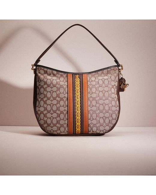 Coach Soft Tabby Shoulder Bag in Micro Signature Jacquard