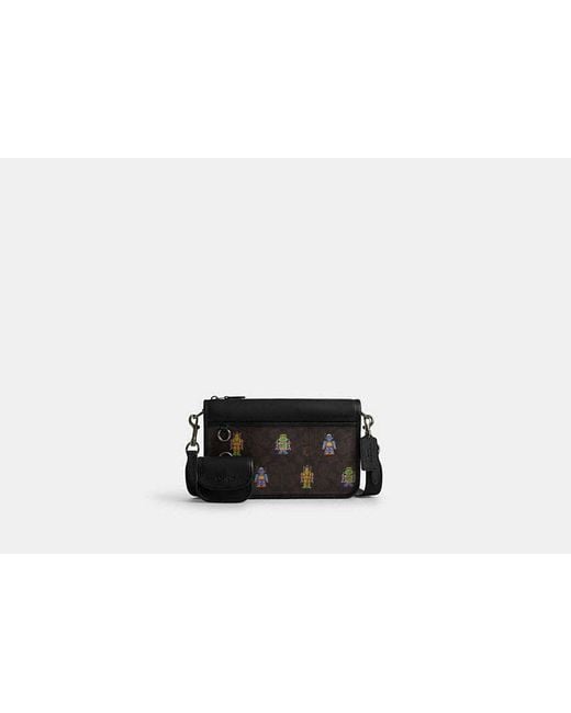 COACH Cosmic Coach Heritage Convertible Crossbody Bag With Robot 