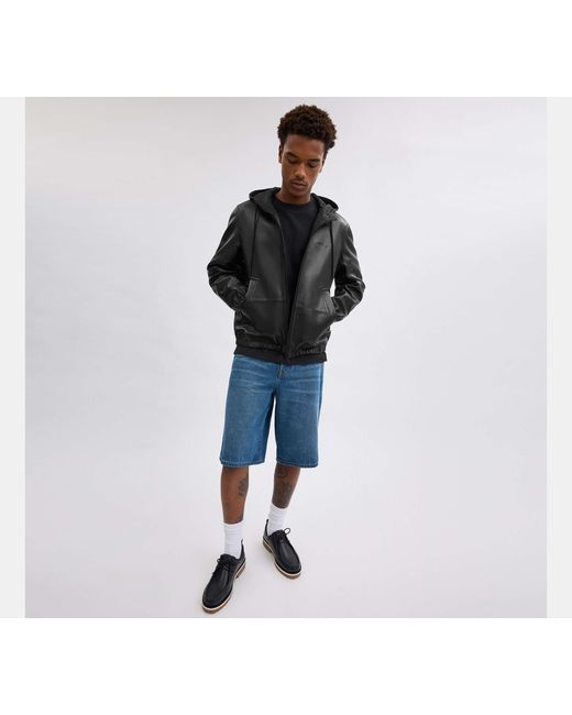 COACH Black Reversible Trainer Jacket for men