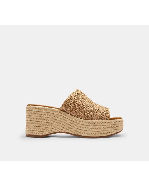 COACH Black Phoebe Platform Sandal