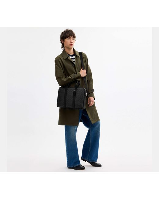 Valigetta Austin di COACH in Black da Uomo