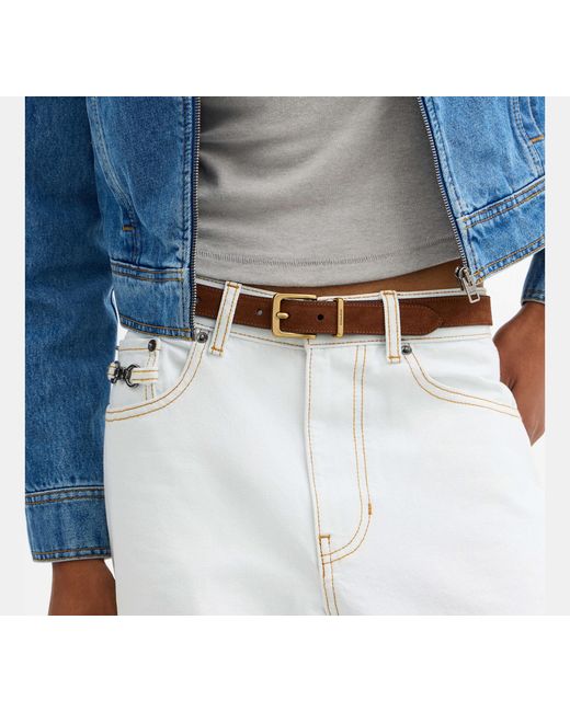 COACH Black Harness Hasp Buckle Belt