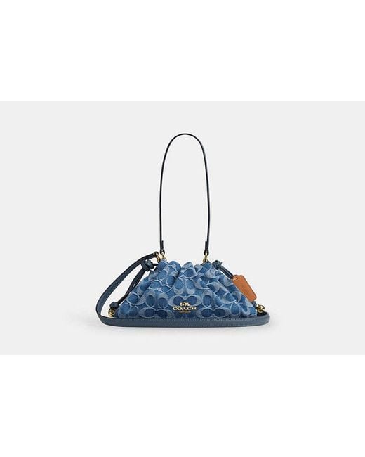 COACH Blue Faye Shoulder Bag