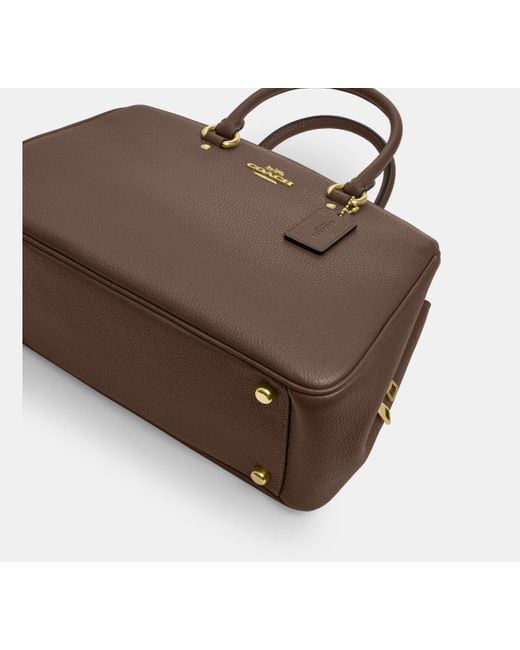 Borsa Portatutto Savannah di COACH in Brown