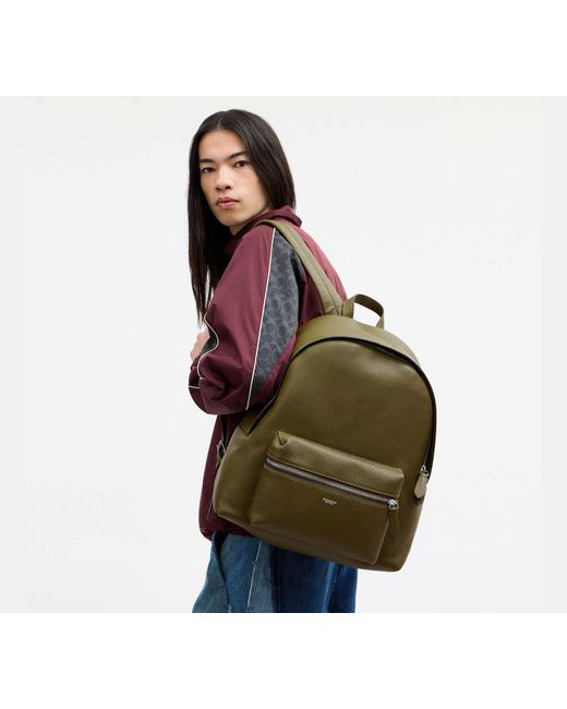 COACH Green Ridgewood Backpack for men