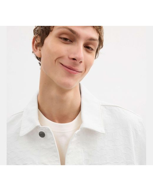 COACH Black Trucker Jacket for men